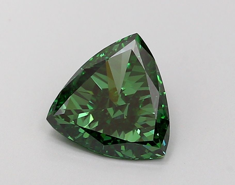 Triangular 0.96ct Fancy Vivid Green VVS2 - Loose Lab Diamond (1 of 1)