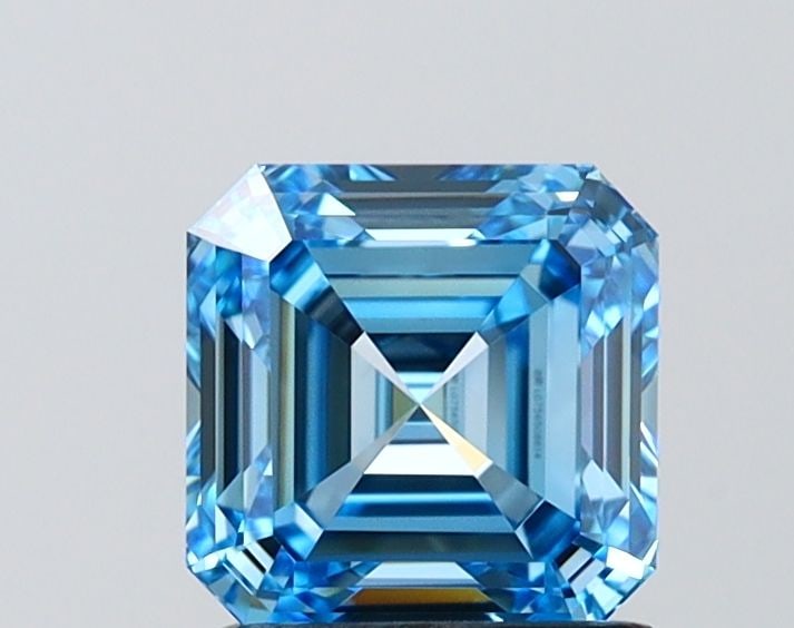 IGI Asscher 1.5ct Fancy Vivid Blue VVS2 - Loose Lab Diamond: IGI Asscher 1.5ct Fancy Vivid Blue VVS2 - Loose Lab Diamond Item Specifics: Source: This Is A Real Diamond Grown In A Lab Not Mined. Carat: 1.5 Cut: - Color: Fancy Vivid Blue Clarity: VVS2 Polish: EX