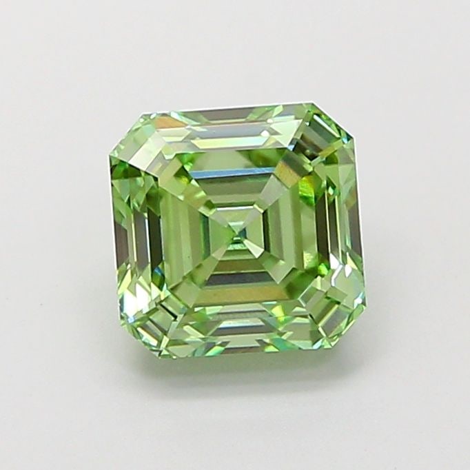 IGI Asscher 2.03ct Fancy Vivid Green VVS2 - Loose Lab Diamond: IGI Asscher 2.03ct Fancy Vivid Green VVS2 - Loose Lab Diamond Item Specifics: Source: This Is A Real Diamond Grown In A Lab Not Mined. Carat: 2.03 Cut: - Color: Fancy Vivid Green Clarity: VVS2