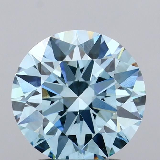 IGI Round 2.01ct Fancy Vivid Blue VVS2 - Ideal Loose Lab Diamond: IGI Round 2.01ct Fancy Vivid Blue VVS2 - Ideal Loose Lab Diamond Item Specifics: Source: This Is A Real Diamond Grown In A Lab Not Mined. Carat: 2.01 Cut: ID Color: Fancy Vivid Blue Clarity: VVS2 Poli