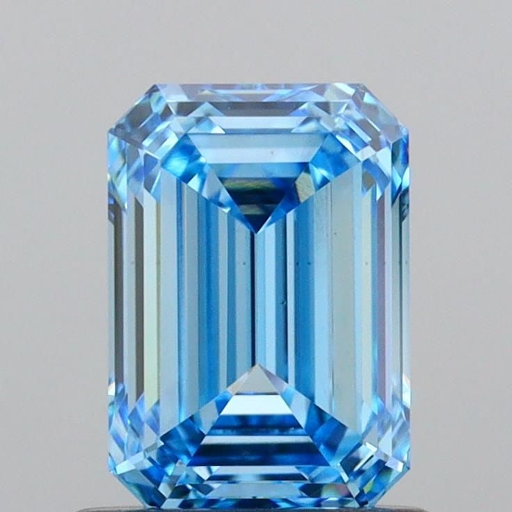 IGI Emerald 1.05ct Fancy Vivid Blue VVS2 - Loose Lab Diamond: IGI Emerald 1.05ct Fancy Vivid Blue VVS2 - Loose Lab Diamond Item Specifics: Source: This Is A Real Diamond Grown In A Lab Not Mined. Carat: 1.05 Cut: - Color: Fancy Vivid Blue Clarity: VVS2 Polish: E