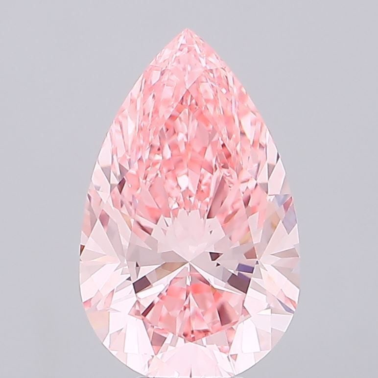 IGI Pear 7.7ct Fancy Vivid Pink VVS2 - Loose Lab Diamond: IGI Pear 7.7ct Fancy Vivid Pink VVS2 - Loose Lab Diamond Item Specifics: Source: This Is A Real Diamond Grown In A Lab Not Mined. Carat: 7.7 Cut: - Color: Fancy Vivid Pink Clarity: VVS2 Polish: EX Sym