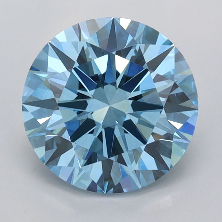 IGI Round 2.02ct Fancy Vivid Blue VVS2 - Ideal Loose Lab Diamond: IGI Round 2.02ct Fancy Vivid Blue VVS2 - Ideal Loose Lab Diamond Item Specifics: Source: This Is A Real Diamond Grown In A Lab Not Mined. Carat: 2.02 Cut: ID Color: Fancy Vivid Blue Clarity: VVS2 Poli