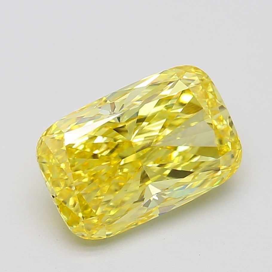 IGI Cushion Brilliant 3.73ct Fancy Vivid Yellow VVS2 - Loose Lab Diamond: IGI Cushion Brilliant 3.73ct Fancy Vivid Yellow VVS2 - Loose Lab Diamond Item Specifics: Source: This Is A Real Diamond Grown In A Lab Not Mined. Carat: 3.73 Cut: - Color: Fancy Vivid Yellow Clarity: 