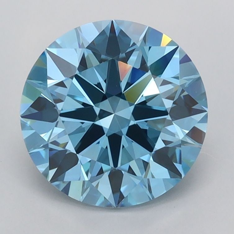 IGI Round 2.02ct Fancy Vivid Blue VVS1 - Ideal Loose Lab Diamond: IGI Round 2.02ct Fancy Vivid Blue VVS1 - Ideal Loose Lab Diamond Item Specifics: Source: This Is A Real Diamond Grown In A Lab Not Mined. Carat: 2.02 Cut: ID Color: Fancy Vivid Blue Clarity: VVS1 Poli
