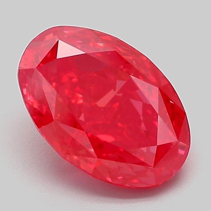 IGI Oval 2.04ct Fancy Vivid Red VVS2 - Loose Lab Diamond (1 of 1)