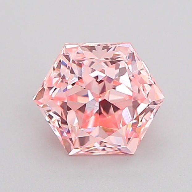IGI Hexagonal 1.05ct Fancy Intense Pink VVS2 - Loose Lab Diamond (1 of 1)