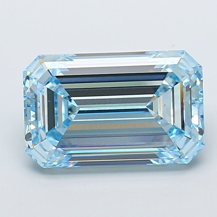 IGI Emerald 10.11ct Fancy Intense Blue VVS2 - Loose Lab Diamond: IGI Emerald 10.11ct Fancy Intense Blue VVS2 - Loose Lab Diamond Item Specifics: Source: This Is A Real Diamond Grown In A Lab Not Mined. Carat: 10.11 Cut: - Color: Fancy Intense Blue Clarity: VVS2