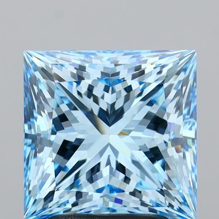 IGI Princess 3.09ct Fancy Vivid Blue VVS2 - Loose Lab Diamond: IGI Princess 3.09ct Fancy Vivid Blue VVS2 - Loose Lab Diamond Item Specifics: Source: This Is A Real Diamond Grown In A Lab Not Mined. Carat: 3.09 Cut: - Color: Fancy Vivid Blue Clarity: VVS2 Polish: