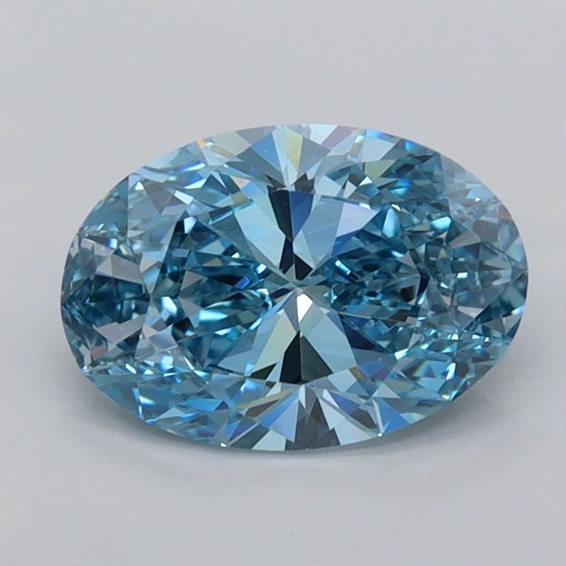 IGI Oval 1.25ct Fancy Vivid Blue VVS2 - Loose Lab Diamond: IGI Oval 1.25ct Fancy Vivid Blue VVS2 - Loose Lab Diamond Item Specifics: Source: This Is A Real Diamond Grown In A Lab Not Mined. Carat: 1.25 Cut: - Color: Fancy Vivid Blue Clarity: VVS2 Polish: EX S