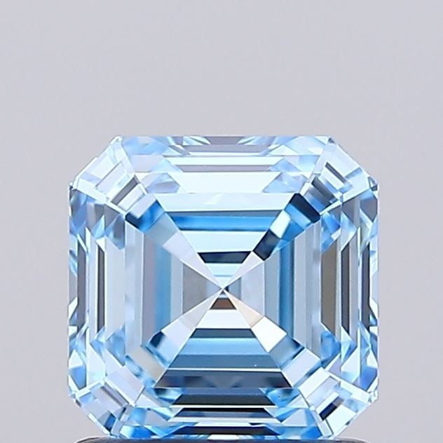IGI Asscher 1.03ct Fancy Vivid Blue VVS2 - Loose Lab Diamond: IGI Asscher 1.03ct Fancy Vivid Blue VVS2 - Loose Lab Diamond Item Specifics: Source: This Is A Real Diamond Grown In A Lab Not Mined. Carat: 1.03 Cut: - Color: Fancy Vivid Blue Clarity: VVS2 Polish: E