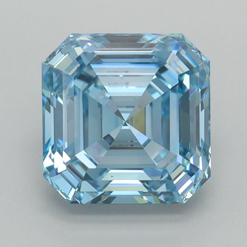 IGI Asscher 2.54ct Fancy Vivid Blue VVS1 - Loose Lab Diamond: IGI Asscher 2.54ct Fancy Vivid Blue VVS1 - Loose Lab Diamond Item Specifics: Source: This Is A Real Diamond Grown In A Lab Not Mined. Carat: 2.54 Cut: - Color: Fancy Vivid Blue Clarity: VVS1 Polish: E