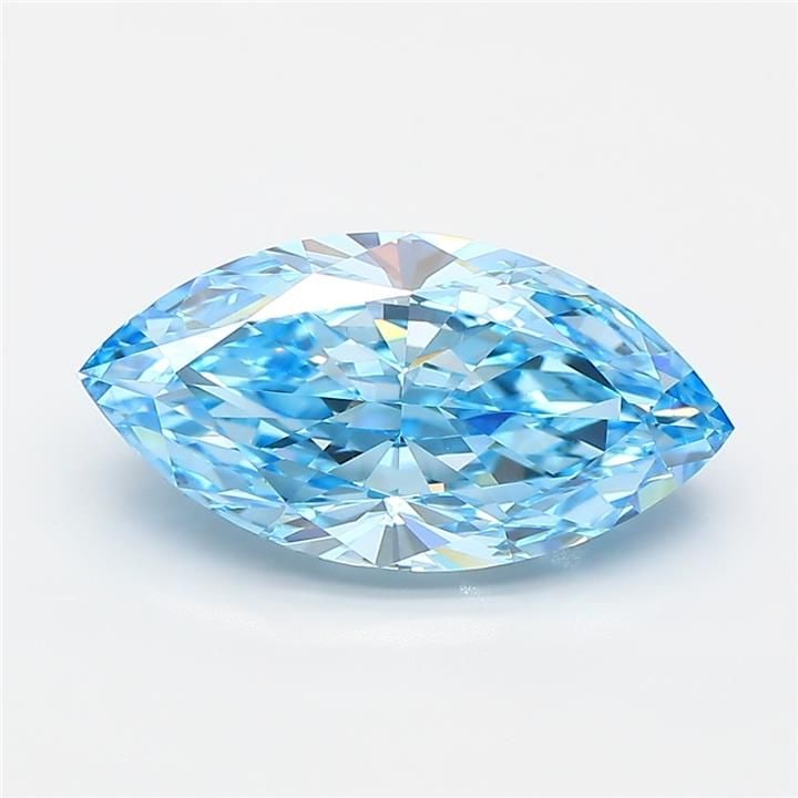 IGI Marquise 3.21ct Fancy Vivid Blue VVS2 - Loose Lab Diamond: IGI Marquise 3.21ct Fancy Vivid Blue VVS2 - Loose Lab Diamond Item Specifics: Source: This Is A Real Diamond Grown In A Lab Not Mined. Carat: 3.21 Cut: - Color: Fancy Vivid Blue Clarity: VVS2 Polish: