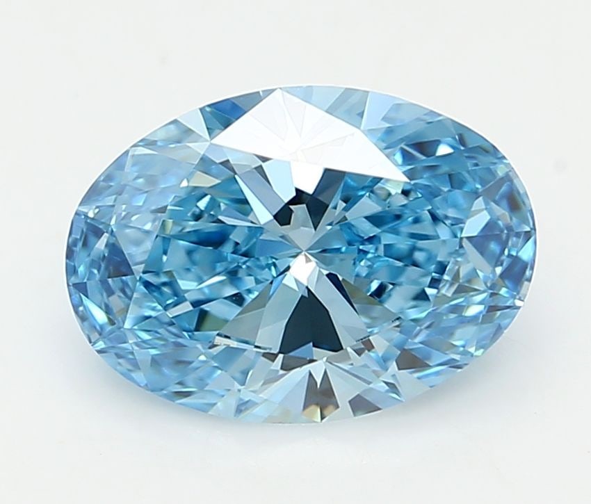 IGI Oval 2.51ct Fancy Vivid Blue VVS1 - Loose Lab Diamond: IGI Oval 2.51ct Fancy Vivid Blue VVS1 - Loose Lab Diamond Item Specifics: Source: This Is A Real Diamond Grown In A Lab Not Mined. Carat: 2.51 Cut: - Color: Fancy Vivid Blue Clarity: VVS1 Polish: EX S