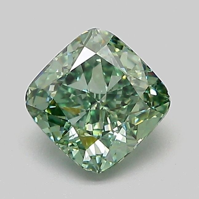 IGI Cushion Modified 1.04ct Fancy Vivid Green VVS2 - Loose Lab Diamond: IGI Cushion Modified 1.04ct Fancy Vivid Green VVS2 - Loose Lab Diamond Item Specifics: Source: This Is A Real Diamond Grown In A Lab Not Mined. Carat: 1.04 Cut: - Color: Fancy Vivid Green Clarity: