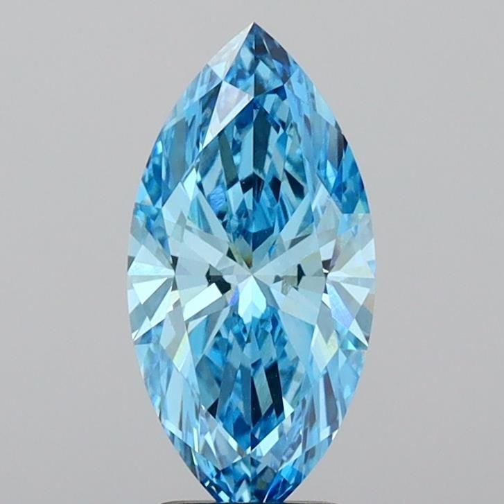 IGI Marquise 2.53ct Fancy Vivid Blue VVS2 - Loose Lab Diamond: IGI Marquise 2.53ct Fancy Vivid Blue VVS2 - Loose Lab Diamond Item Specifics: Source: This Is A Real Diamond Grown In A Lab Not Mined. Carat: 2.53 Cut: - Color: Fancy Vivid Blue Clarity: VVS2 Polish: