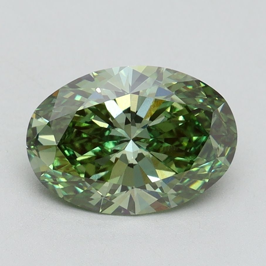 IGI Oval 1.71ct Fancy Vivid Green VVS2 - Loose Lab Diamond: IGI Oval 1.71ct Fancy Vivid Green VVS2 - Loose Lab Diamond Item Specifics: Source: This Is A Real Diamond Grown In A Lab Not Mined. Carat: 1.71 Cut: - Color: Fancy Vivid Green Clarity: VVS2 Polish: EX