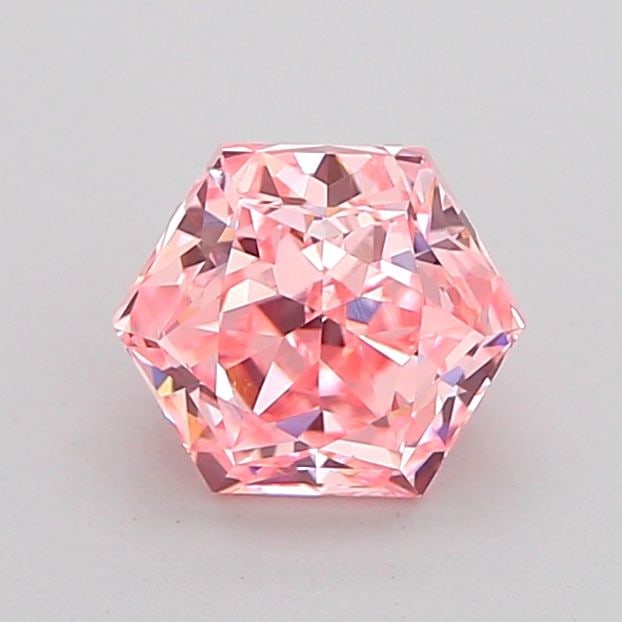IGI Hexagonal 1.02ct Fancy Vivid Pink VVS2 - Loose Lab Diamond (1 of 1)