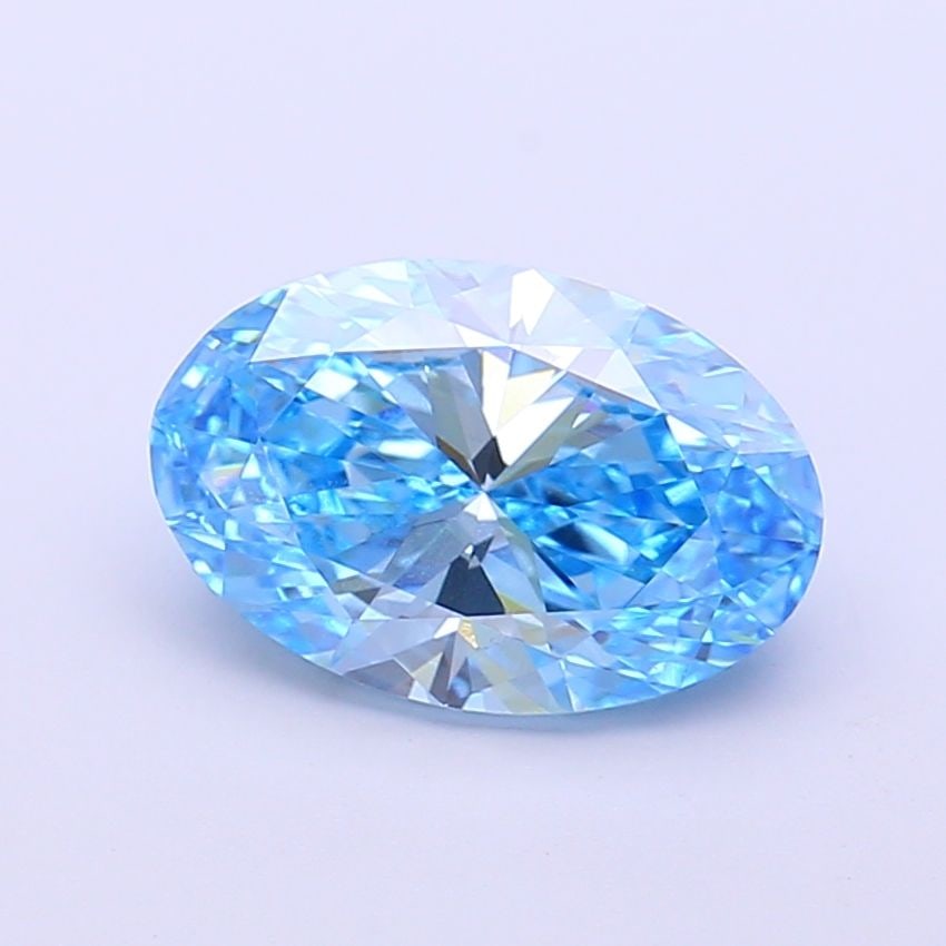 IGI Oval 2.24ct Fancy Vivid Blue VVS2 - Loose Lab Diamond: IGI Oval 2.24ct Fancy Vivid Blue VVS2 - Loose Lab Diamond Item Specifics: Source: This Is A Real Diamond Grown In A Lab Not Mined. Carat: 2.24 Cut: - Color: Fancy Vivid Blue Clarity: VVS2 Polish: EX S