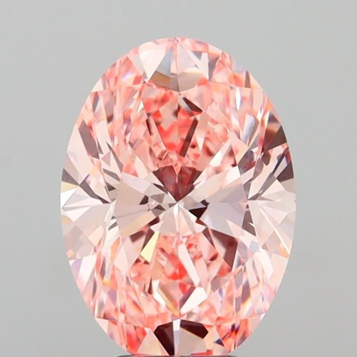 IGI Oval 5.16ct Fancy Vivid Pink VVS2 - Loose Lab Diamond (1 of 1)