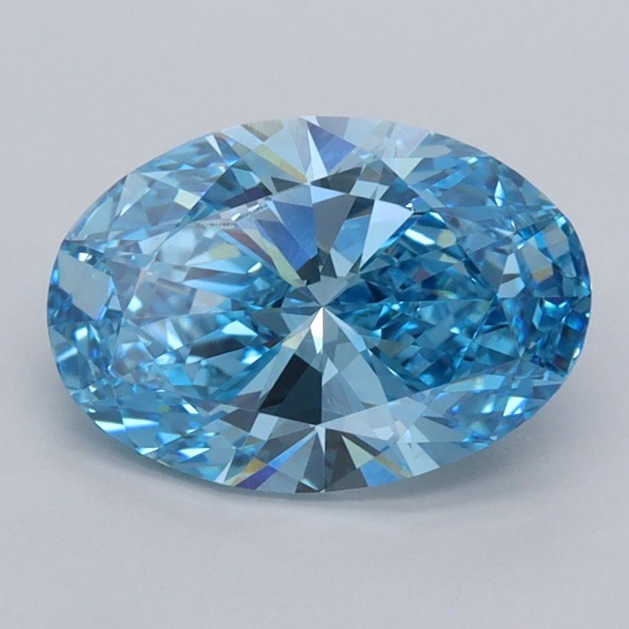 IGI Oval 2.0ct Fancy Vivid Blue VVS2 - Loose Lab Diamond: IGI Oval 2.0ct Fancy Vivid Blue VVS2 - Loose Lab Diamond Item Specifics: Source: This Is A Real Diamond Grown In A Lab Not Mined. Carat: 2.0 Cut: - Color: Fancy Vivid Blue Clarity: VVS2 Polish: EX Sym