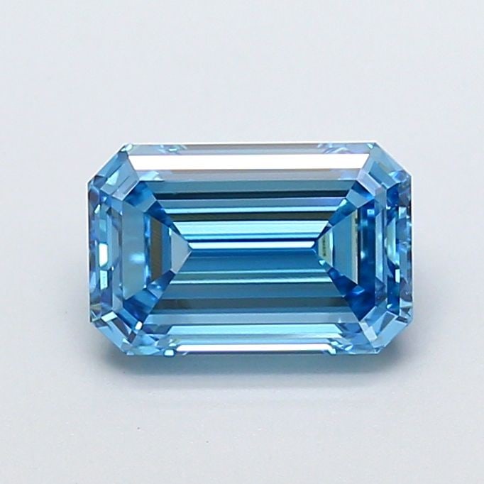IGI Emerald 1.81ct Fancy Vivid Blue VVS2 - Loose Lab Diamond: IGI Emerald 1.81ct Fancy Vivid Blue VVS2 - Loose Lab Diamond Item Specifics: Source: This Is A Real Diamond Grown In A Lab Not Mined. Carat: 1.81 Cut: - Color: Fancy Vivid Blue Clarity: VVS2 Polish: E
