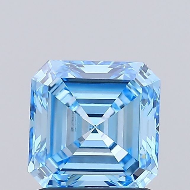 IGI Asscher 1.02ct Fancy Vivid Blue VVS2 - Loose Lab Diamond: IGI Asscher 1.02ct Fancy Vivid Blue VVS2 - Loose Lab Diamond Item Specifics: Source: This Is A Real Diamond Grown In A Lab Not Mined. Carat: 1.02 Cut: - Color: Fancy Vivid Blue Clarity: VVS2 Polish: V
