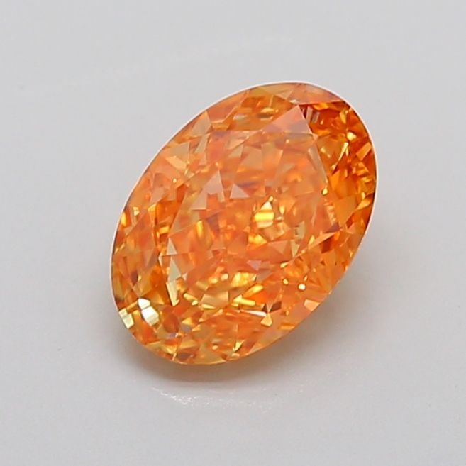 IGI Oval 1.8ct Fancy Vivid Pink Orange VVS2 - Loose Lab Diamond (1 of 1)