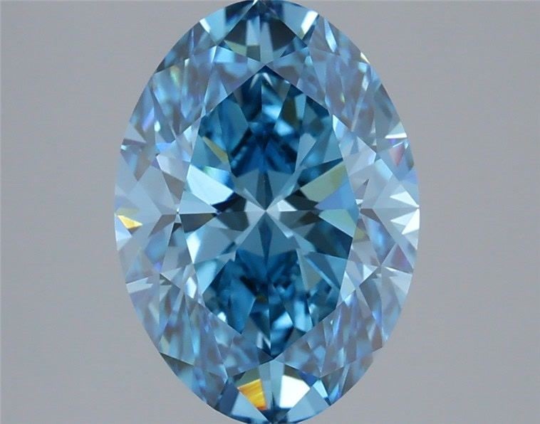 IGI Oval 2.86ct Fancy Vivid Blue VVS2 - Loose Lab Diamond: IGI Oval 2.86ct Fancy Vivid Blue VVS2 - Loose Lab Diamond Item Specifics: Source: This Is A Real Diamond Grown In A Lab Not Mined. Carat: 2.86 Cut: - Color: Fancy Vivid Blue Clarity: VVS2 Polish: EX