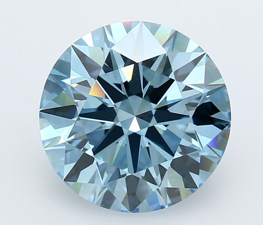 IGI Round 5.01ct Fancy Vivid Blue VVS2 - Ideal Loose Lab Diamond: IGI Round 5.01ct Fancy Vivid Blue VVS2 - Ideal Loose Lab Diamond Item Specifics: Source: This Is A Real Diamond Grown In A Lab Not Mined. Carat: 5.01 Cut: ID Color: Fancy Vivid Blue Clarity: VVS2