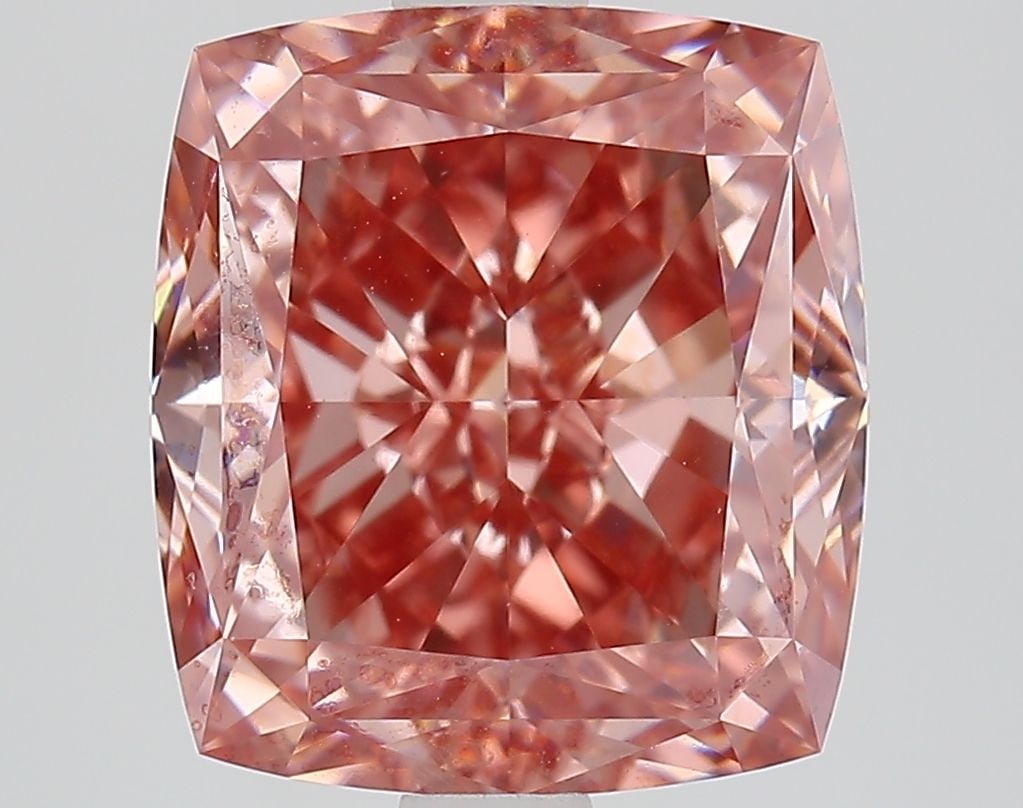 IGI Cushion Modified 4.01ct Fancy Vivid Brownish Pink VVS2 - Loose Lab Diamond: IGI Cushion Modified 4.01ct Fancy Vivid Brownish Pink VVS2 - Loose Lab Diamond Item Specifics: Source: This Is A Real Diamond Grown In A Lab Not Mined. Carat: 4.01 Cut: - Color: Fancy Vivid Brownish P