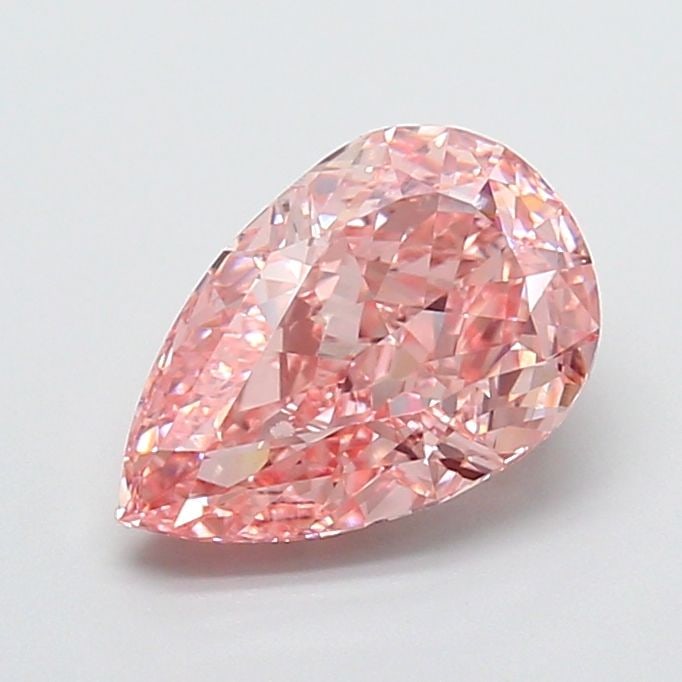 IGI Pear 2.5ct Fancy Vivid Pink VVS2 - Loose Lab Diamond (1 of 1)