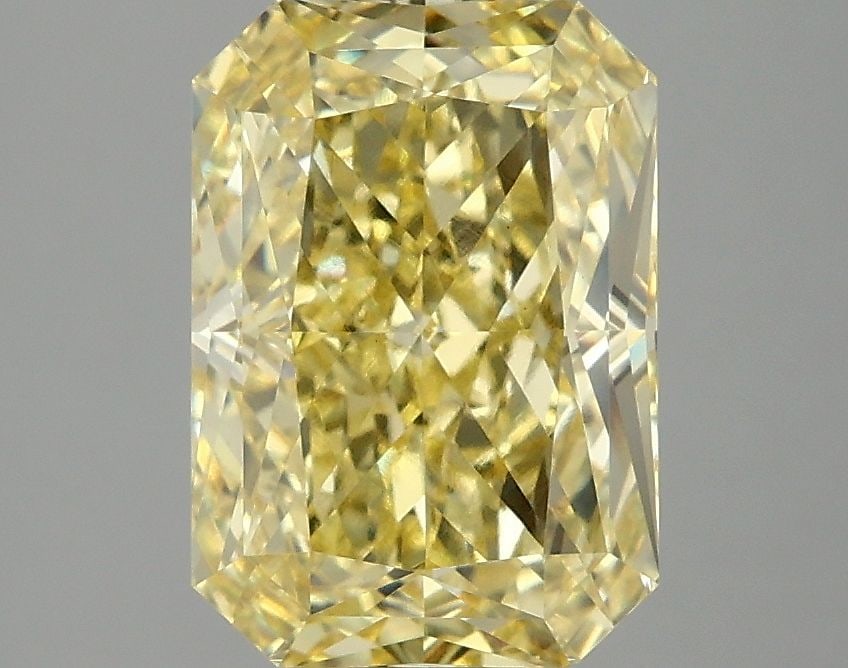 IGI Radiant 3.07ct Fancy Vivid Yellow VVS2 - Loose Lab Diamond (1 of 1)