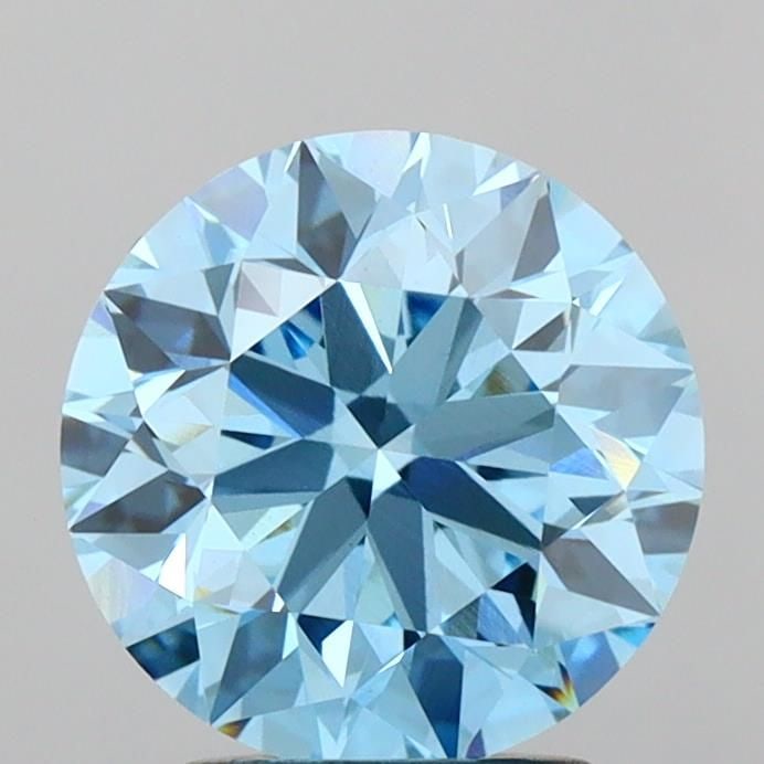IGI Round 2.54ct Fancy Vivid Blue VVS2 - Loose Lab Diamond: IGI Round 2.54ct Fancy Vivid Blue VVS2 - Loose Lab Diamond Item Specifics: Source: This Is A Real Diamond Grown In A Lab Not Mined. Carat: 2.54 Cut: EX Color: Fancy Vivid Blue Clarity: VVS2 Polish: EX