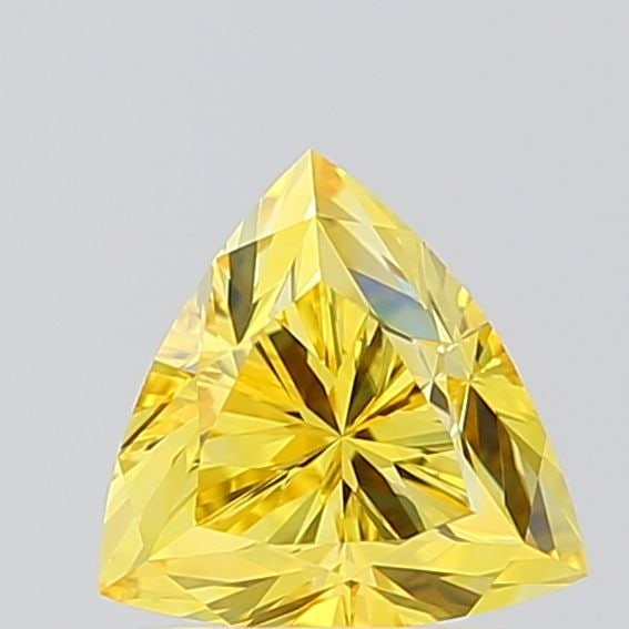 IGI Triangular 1.08ct Fancy Vivid Yellow VVS2 - Loose Lab Diamond (1 of 1)