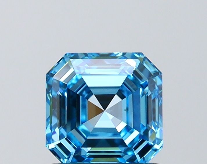 IGI Asscher 1.19ct Fancy Vivid Blue VVS2 - Loose Lab Diamond: IGI Asscher 1.19ct Fancy Vivid Blue VVS2 - Loose Lab Diamond Item Specifics: Source: This Is A Real Diamond Grown In A Lab Not Mined. Carat: 1.19 Cut: - Color: Fancy Vivid Blue Clarity: VVS2 Polish: