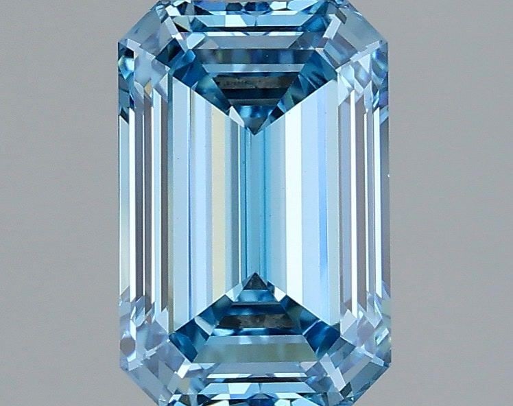 IGI Emerald 2.1ct Fancy Vivid Blue VVS2 - Loose Lab Diamond: IGI Emerald 2.1ct Fancy Vivid Blue VVS2 - Loose Lab Diamond Item Specifics: Source: This Is A Real Diamond Grown In A Lab Not Mined. Carat: 2.1 Cut: - Color: Fancy Vivid Blue Clarity: VVS2 Polish: EX 