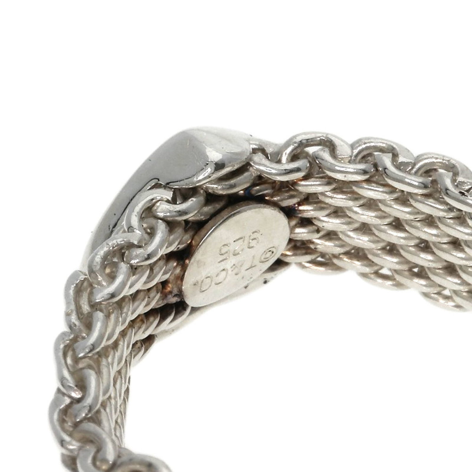 Silver Ring Tiffany Band - 10