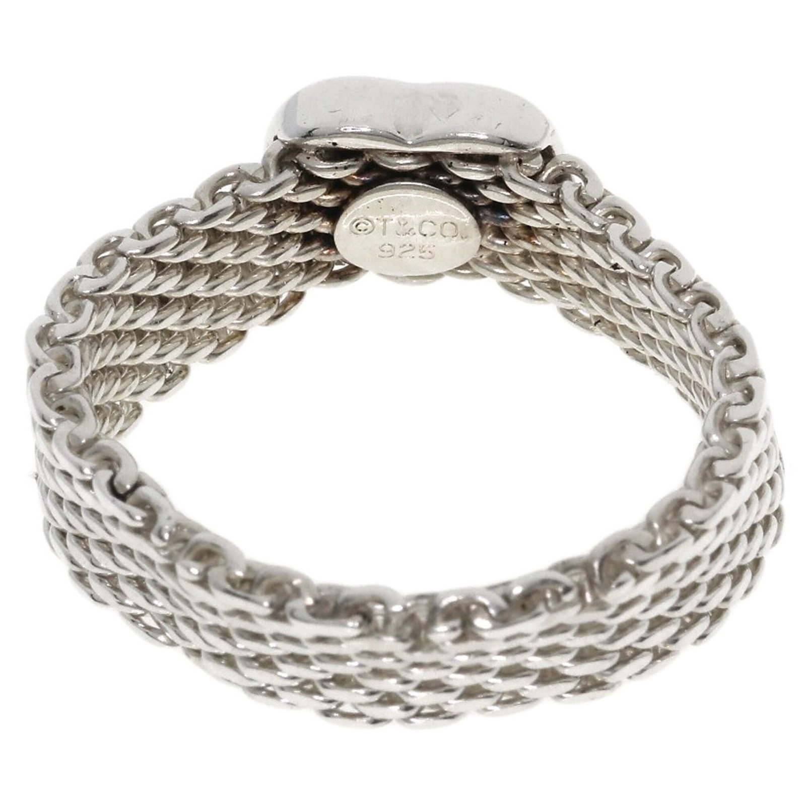 Silver Ring Tiffany Band - 4