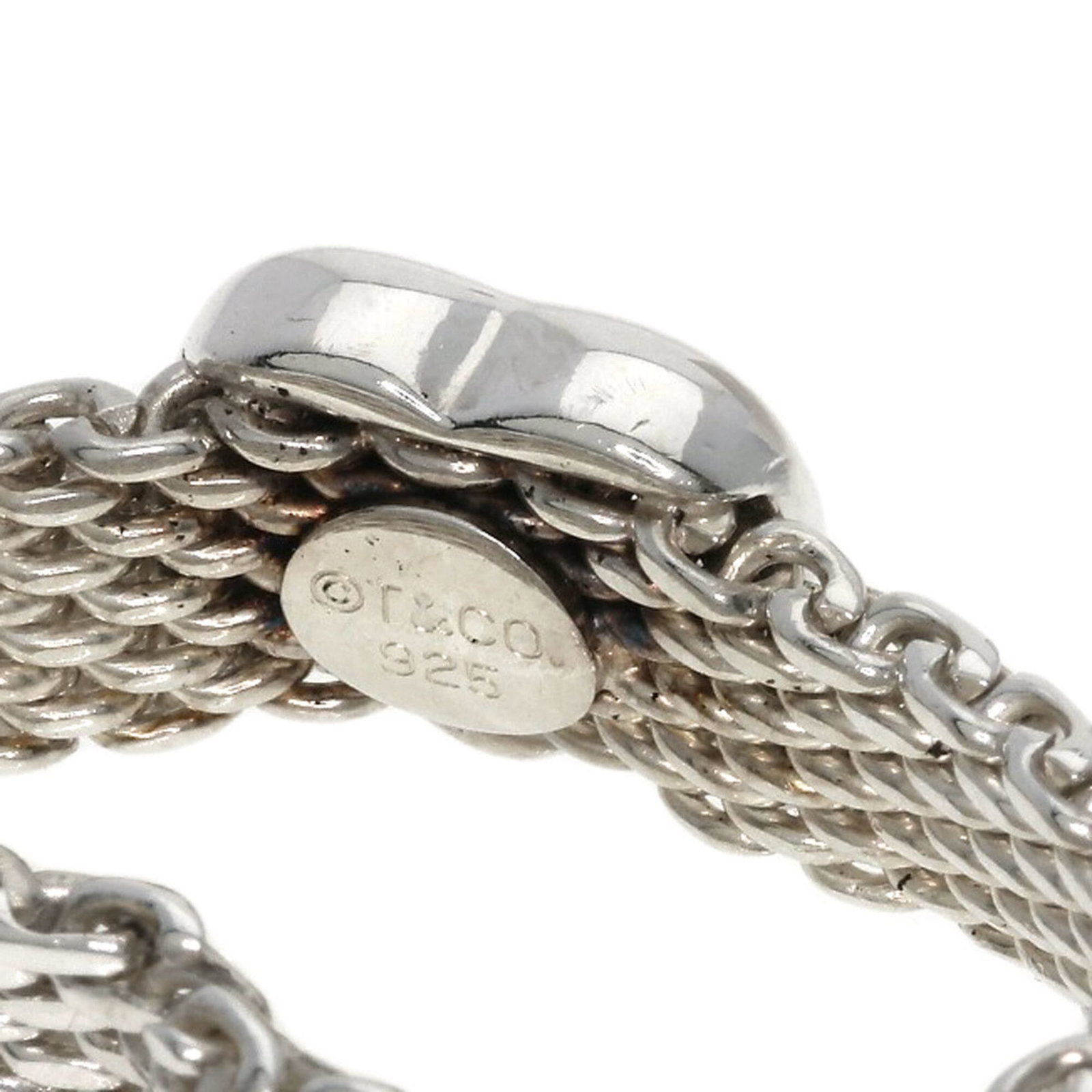 Silver Ring Tiffany Band - 6