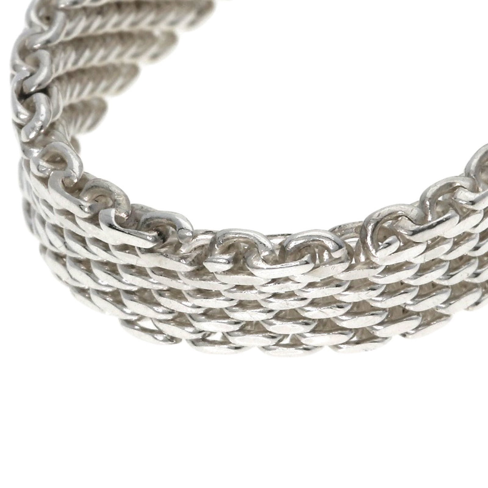 Silver Ring Tiffany Band - 7