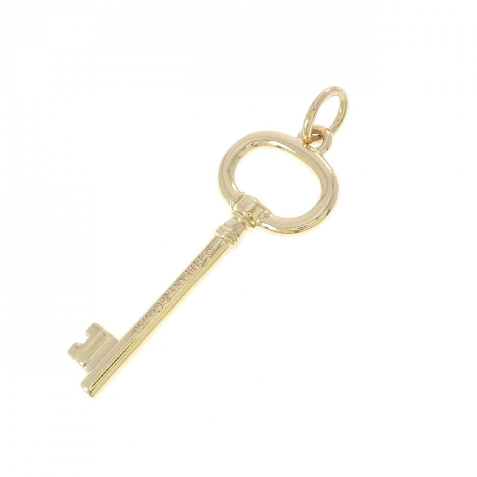 Small Oval Pendant Key Tiffany: Small Oval Pendant Key Tiffany Small Oval Pendant Key Tiffany in Yellow Gold (18K) - A delicate oval pendant featuring the iconic key design, crafted from high-quality yellow gold. The pendant