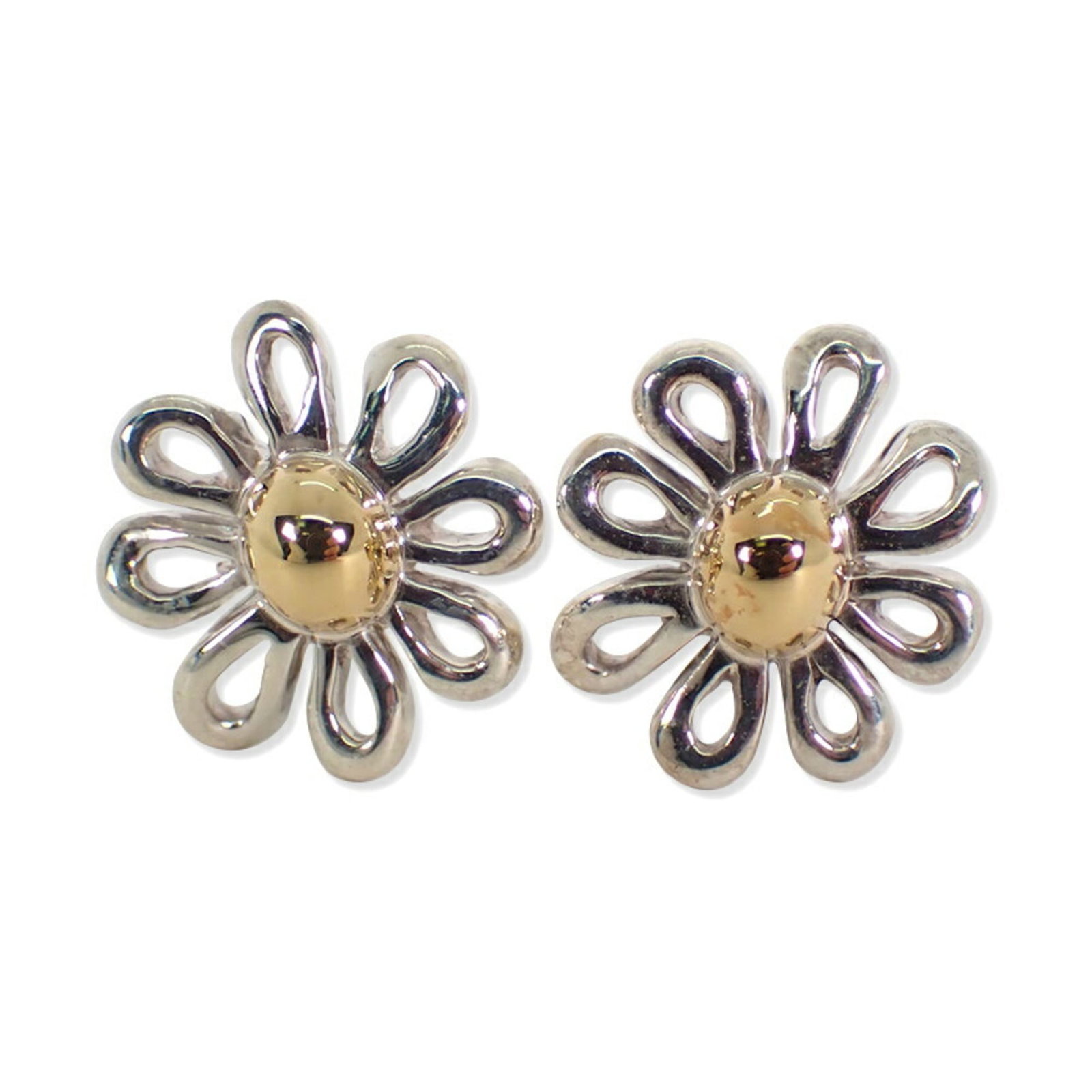 Tiffany Stud Earrings Gold Sterling Silver 18k 925: Tiffany Stud Earrings Gold Sterling Silver 18k 925 Tiffany's iconic stud earrings shine with 18k gold and sterling silver 925 details, offering a touch of timeless elegance. Measuring 13.60mm x