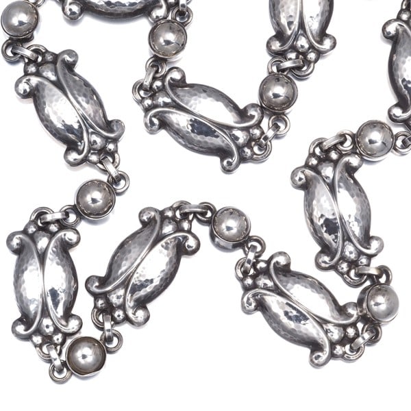 Georg Jensen Necklace Moonlight Blossom 15 925 Sterling Silver (1 of 4)