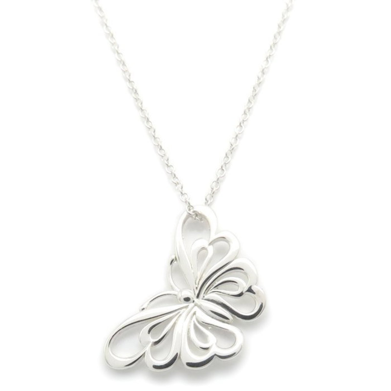 Tiffany & Co. Tiffany Butterfly Necklace In Sv925 For Women 295193: Tiffany & Co. Tiffany Butterfly Necklace In Sv925 For Women 295193 Tiffany & Co. Tiffany Butterfly Necklace in sterling silver 925, featuring a beautiful butterfly design with intricate details. The