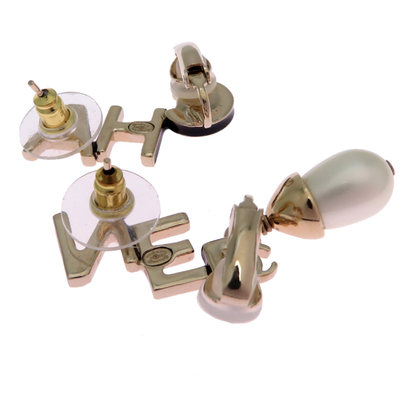 Chanel Stud Earrings Gold Plating - 2