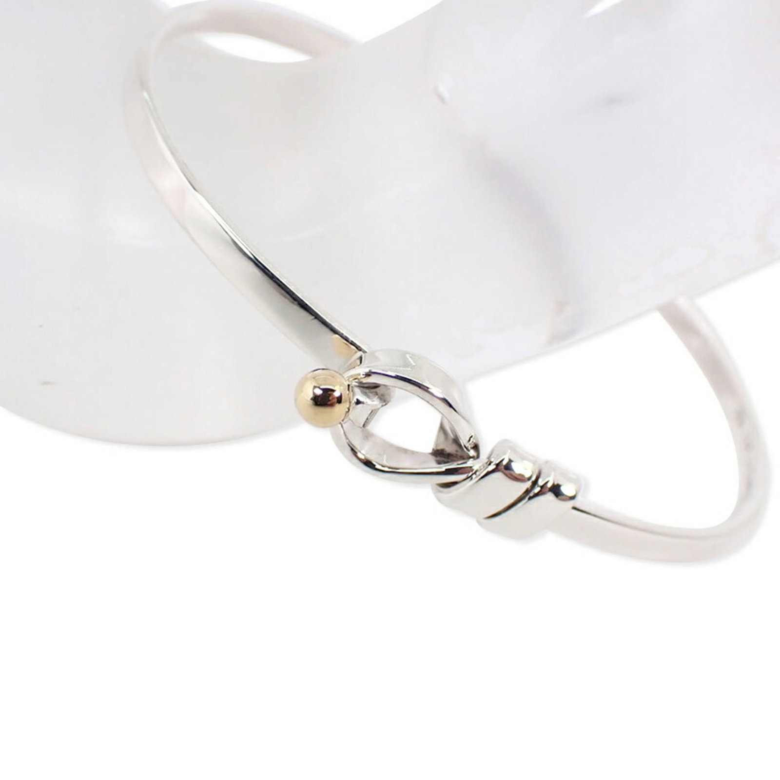 Tiffany Bangle Sterling Silver 925 Yellow Gold (18K) (1 of 9)
