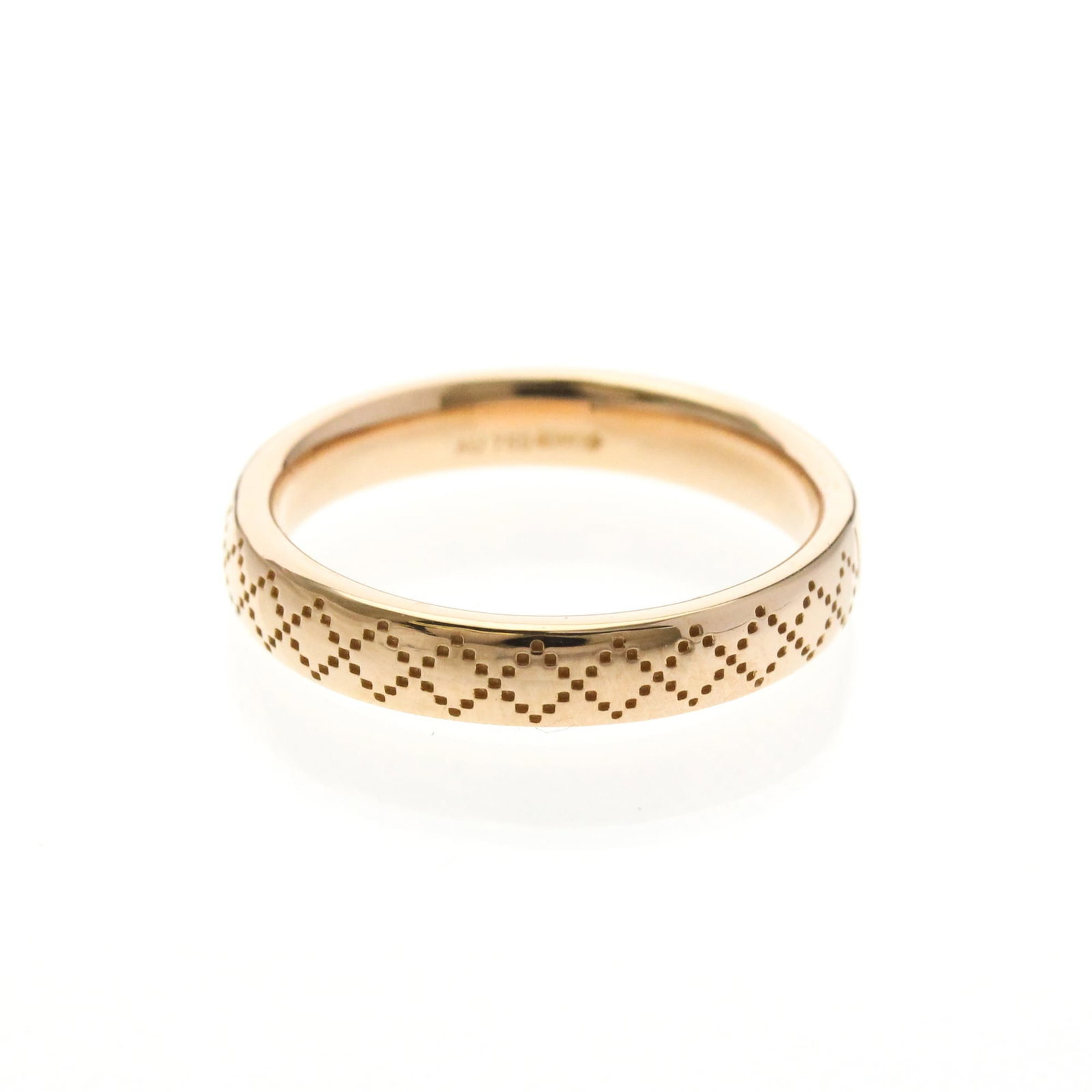 Pink Gold 18k Gucci Ring: Pink Gold 18k Gucci Ring Pink Gold 18k Gucci Ring - A stylish band ring crafted from high-quality pink gold (18K) metal, featuring a slender width of 3.6mm and weighing 4.7g. This fashion-forward