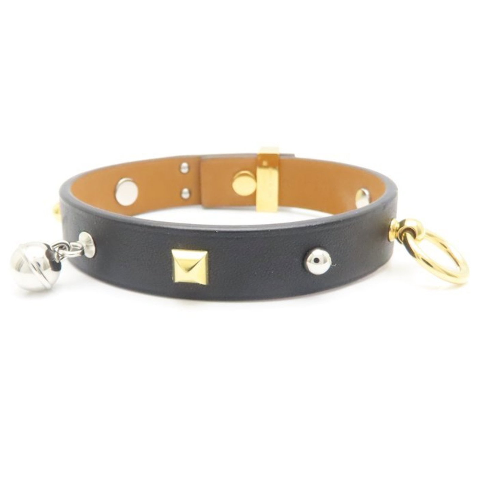 Bangle Brass Leather Hermes - 7