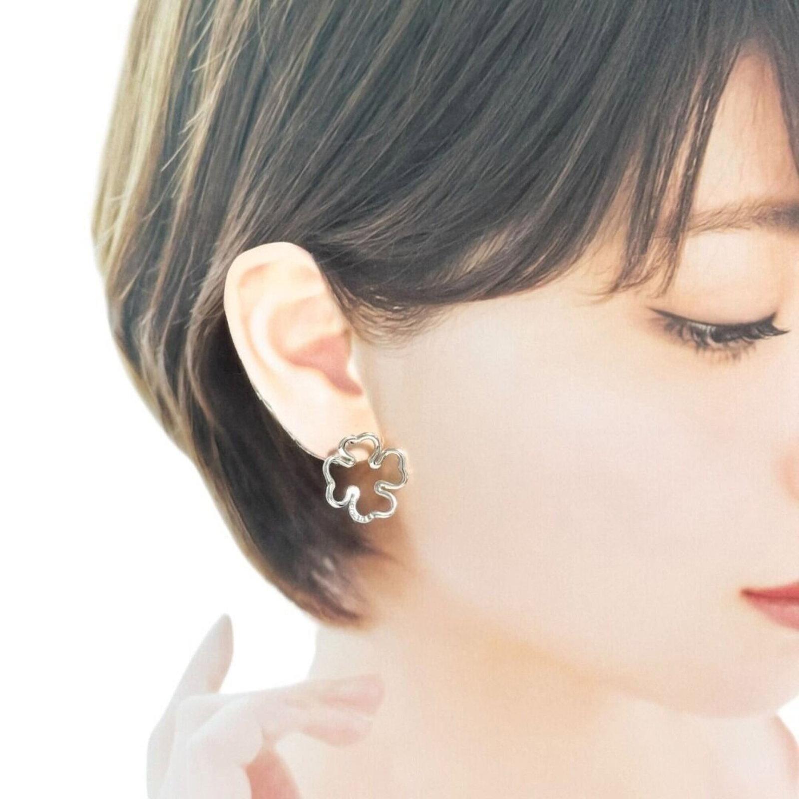 Chanel stud earrings silver 925 - 10